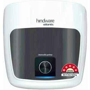 Hindware Immedio Prime 3000W 10 Liter White & Black Storage Water Geyser