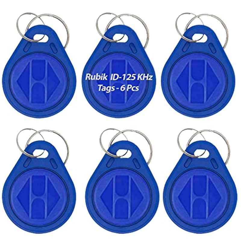 Rubik 125Khz RFID Key Ring Tags (Pack of 6)