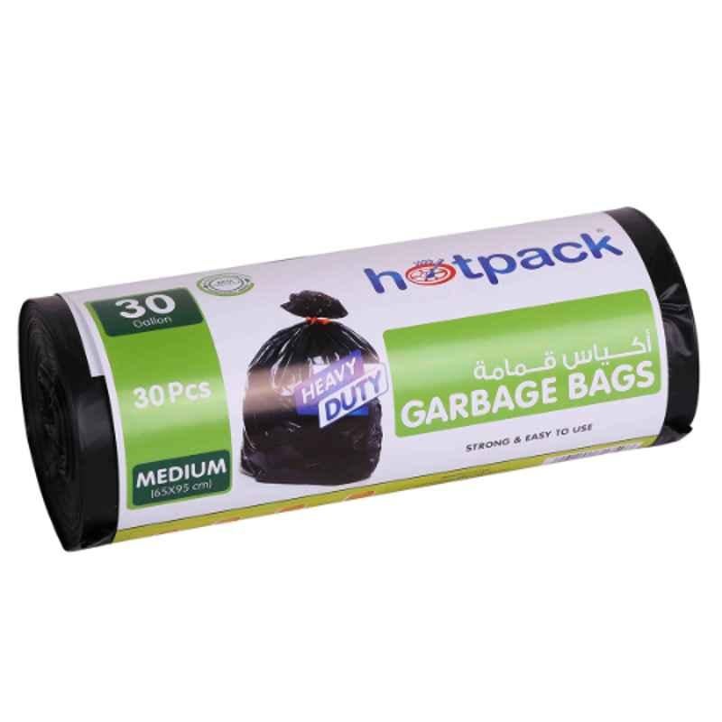 Hotpack 30Pcs 30 Gallon 65x95cm Garbage Bag Roll Set, HSMGBR6595