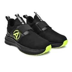 Ambrick 51GR Mesh Black & Green Steel Toe Industrial Safety Shoes with Air Mix Sole for Men, Size: 10