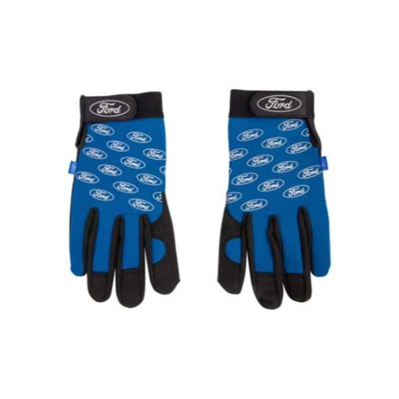 Ford Blue & Black Working Hand Gloves, FHT0394-M, Size: M