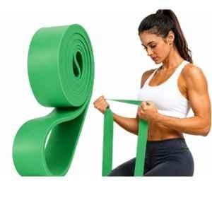 Shopeleven 4.5x107cm TPE Green Resistance Band for Strength Training, Body Building & Stretching
