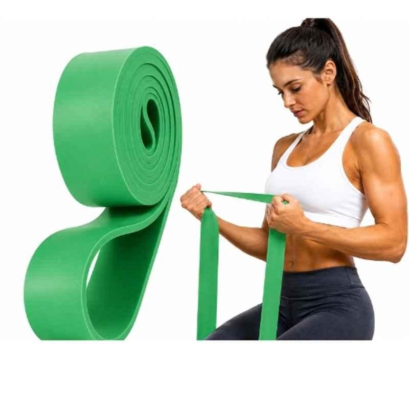 Shopeleven 4.5x107cm TPE Green Resistance Band for Strength Training, Body Building & Stretching