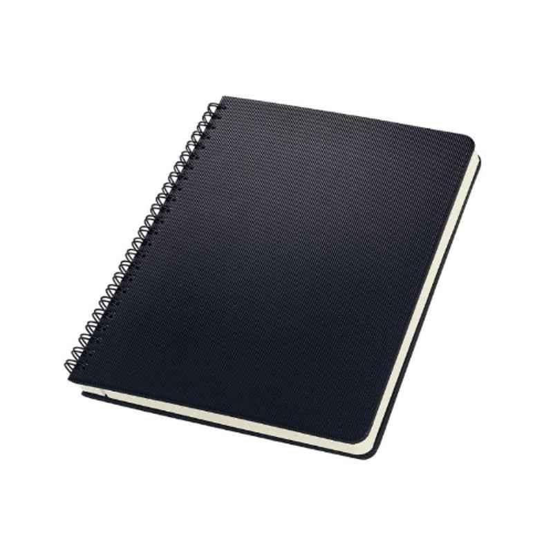 Sigel CONCEPTUM A5 Black graph ruled hardcover Spiral Notepad, CO822