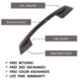 Atom 545 4 inch Black Matt Zinc Cabinet Pull Handle (Pack of 10)