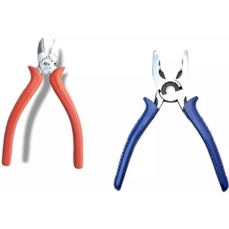 Sky Blue 2 Pcs 7.8 inch Lineman Plier Combo, SBE_PLIER_0333