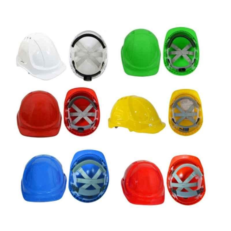 Vaultex 50-62cm ABS Ventilated Ratchet Safety Helmet with Textile Suspension , ABS2