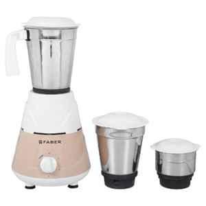 Faber Marvel Neo 500W Cast Iron Peach White Mixer Grinder with 3 Jars with 1 Year Warranty