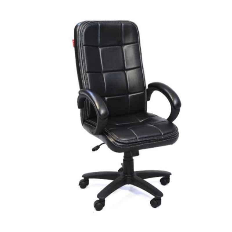 POJ Adya Leatherette Black High Back Executive Office Chair, POJREV471