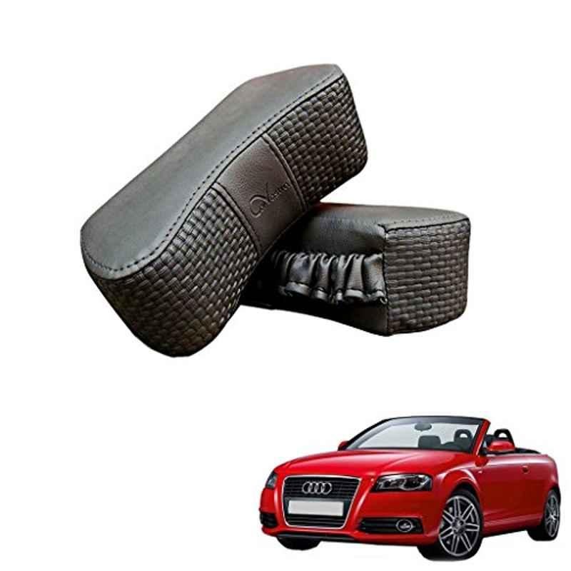 Kozdiko 2 Pcs Memory Foam Grey Luxurious Neck Rest Cushion Pillow Set for Audi A3 Cabriolet