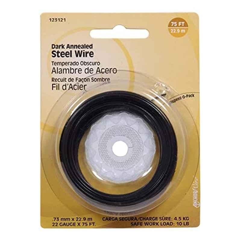 Hillman 75ft 22 Gauge Black Dark Annealed Steel Wire