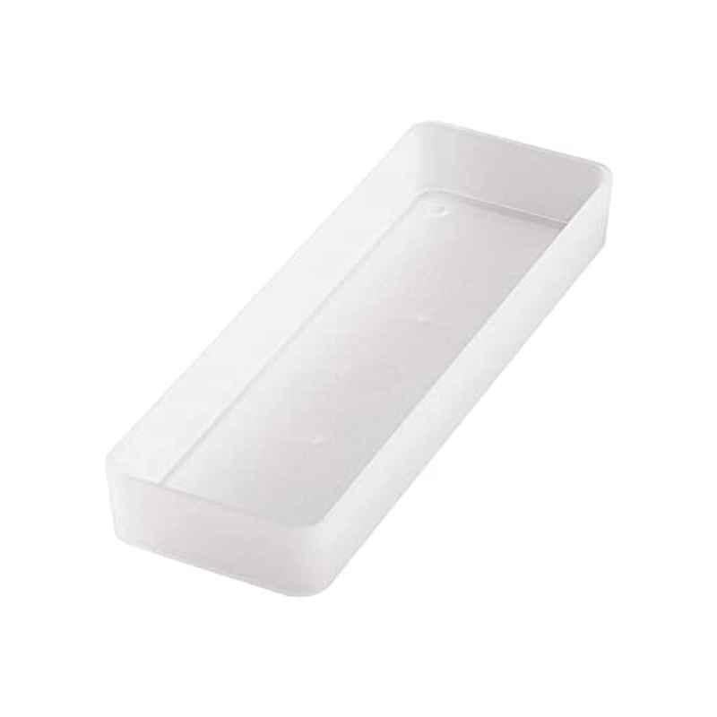 Pearl Life 3-1/8x9-1/4x1-1/4 inch Polypropylene Translucent Shallow Drawer Organizer, Size: Large