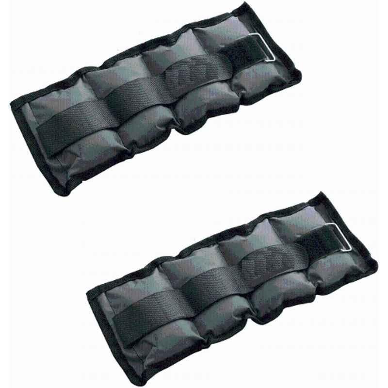 Matrica 0.5kg Black Ankle Weight & 0.5kg Wrist Weight with Adjustable Straps for Resistance, Exercise & Strength Training