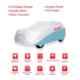 Elegant White & Blue Water Resistant Car Body Cover for Hyundai Xcent