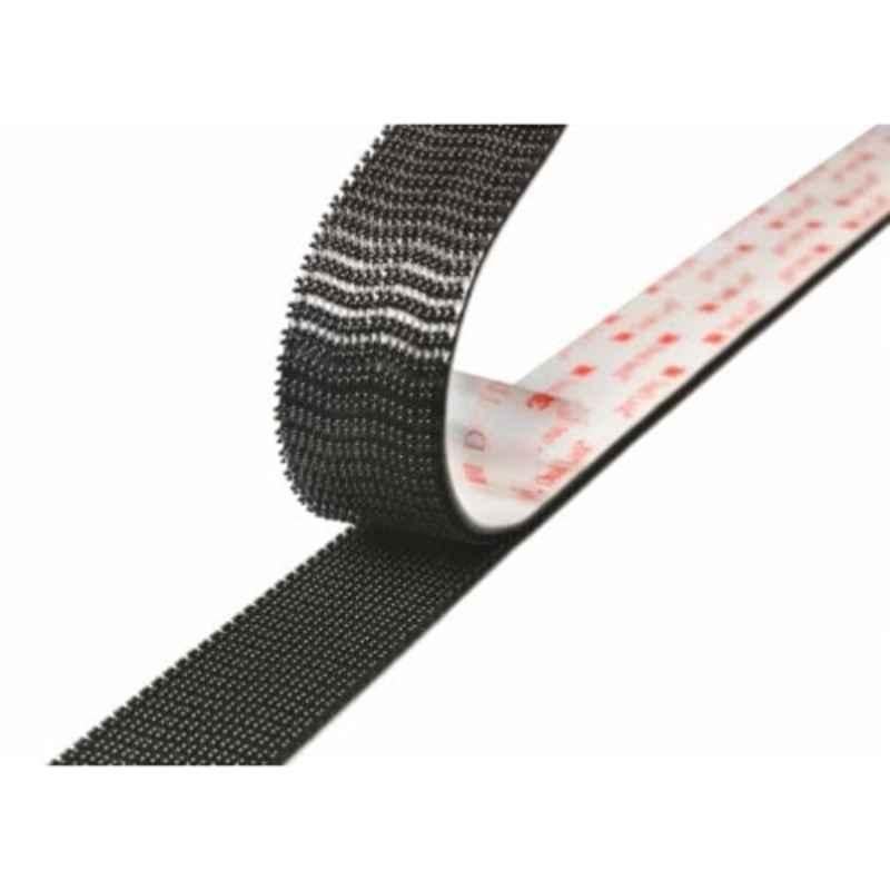 3M Dual Lock 25mm 45.7m Black Type 400 Reclosable Fastener Roll, SJ3551CF (Pack of 2)