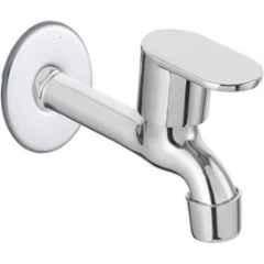 IRIS Opal Stainless Steel Chrome Finish Long Body Bib Cock with Wall Flange