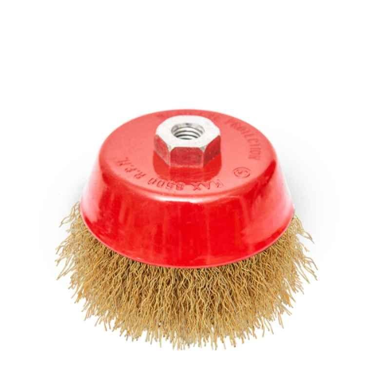 Procut 100mm Brass Steel Cup Wire Brush, MCL100BR