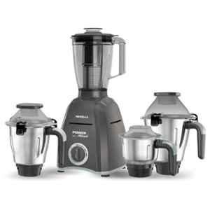 Havells Power Hunk 800W Grey Mixer Grinder with Stainless Steel Blade 4 Jars, GHFMGDPK080