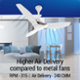 Crompton Silent Pro Enso 42W Silk White Ceiling Fan with Remote, Sweep: 1225 mm