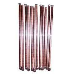 WKM 200x6mm Borosilicate Glass One Side Flat Stirring Rod, BSP88 (Pack of 12)