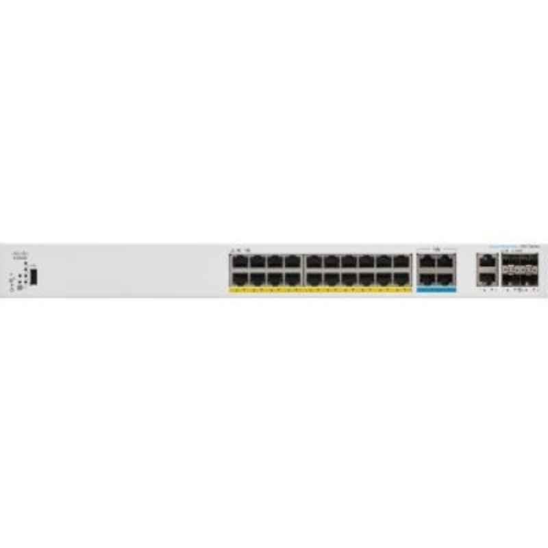 Cisco Business 220 Series 48 Ports GE Full PoE 4x10G SFP+ White Smart Network Switch, CBS22048FP4X
