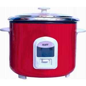 Kaff 1 Litre 400W Stainless Steel Red Electric Rice Cooker, SARC10-R
