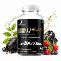 Zenius India 30 Pcs Shuddh Shilajit Gummies for Boosts Energy, Stamina, Supports Strength, Performance & Supports Overall Well-Being
