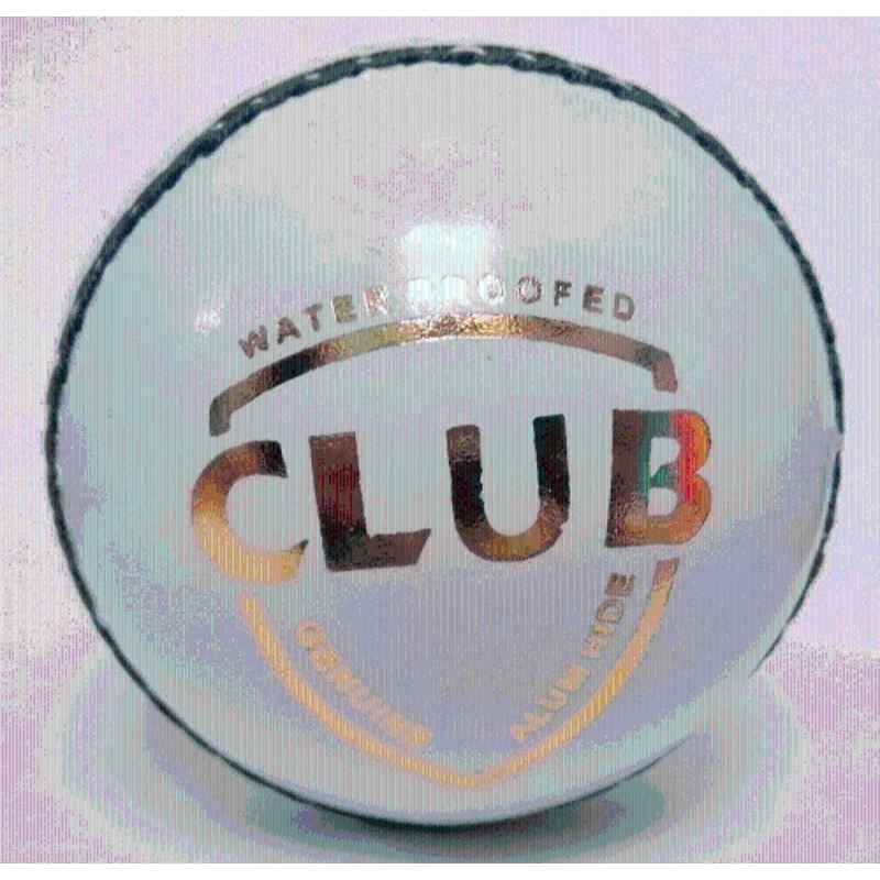 Shaspo White Leather Cricket Ball