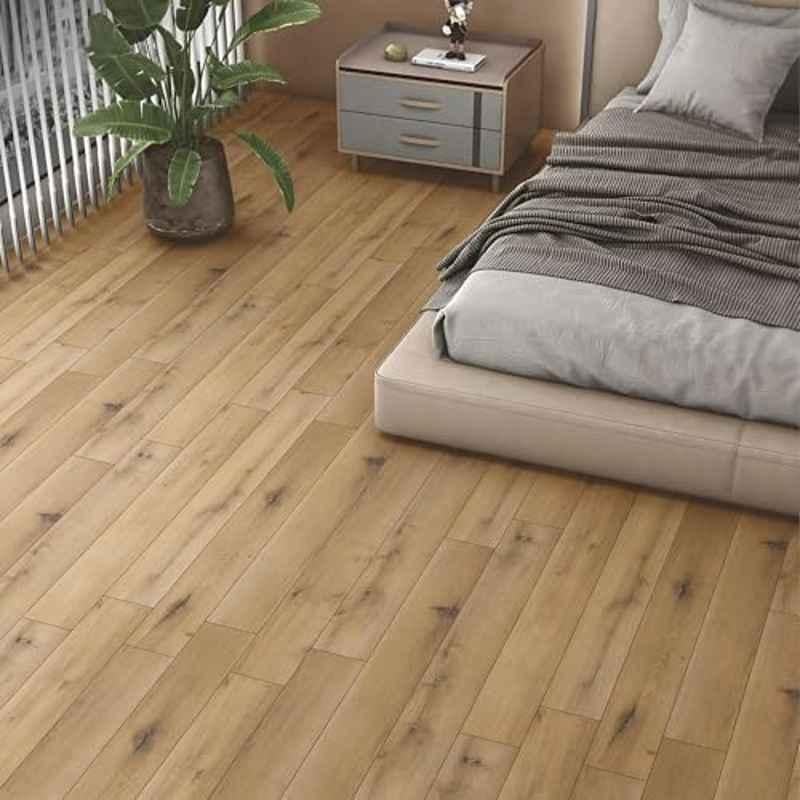 Plantex Interlocking Sound Insulated Flooring Plank/SPC Tile for Floor/Click N Lock Wooden Flooring for Livingroom/Kitchen-30 Square Feet