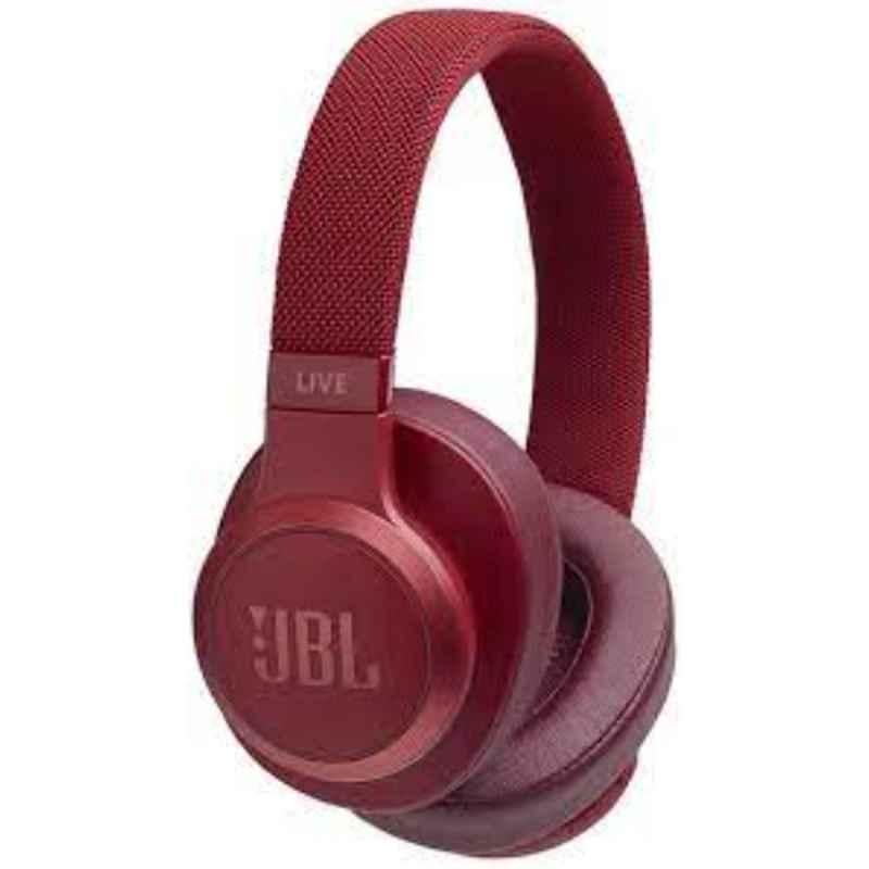JBL Live 400BT 50mm 30hrs 700mAh Red On-Ear Wireless Headphones, JBL-LIVE-500BT-RED