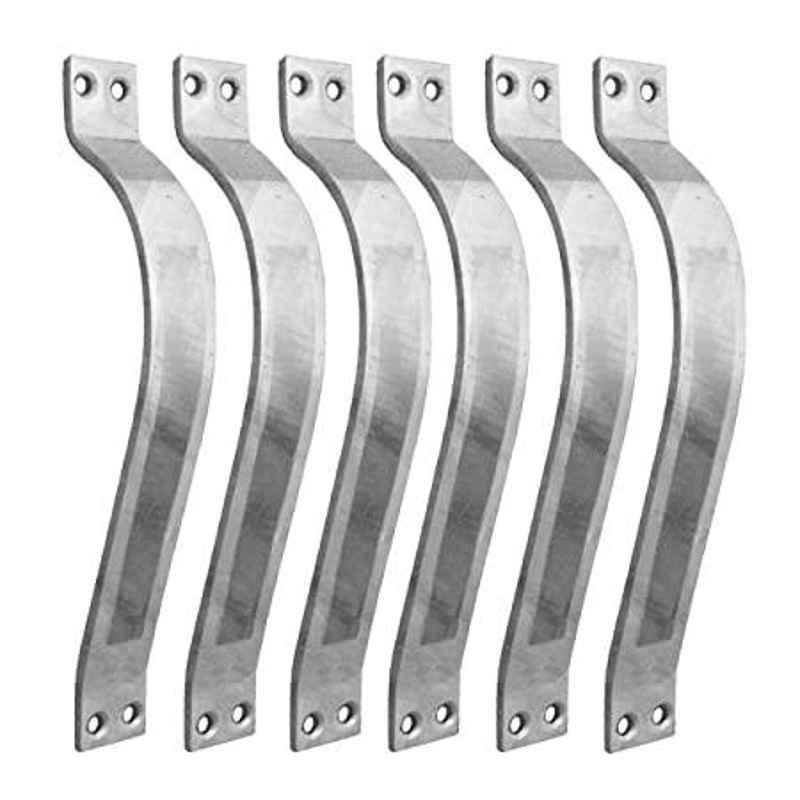 Smart Shophar 8 inch Stainless Steel Silver Orion Cabinet Handle, SHA40CH-ORIO-SL08-P6 (Pack of 6)