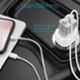 Portronics Car Power 2P White 2.1A Car Charger with Dual USB Port, POR-152