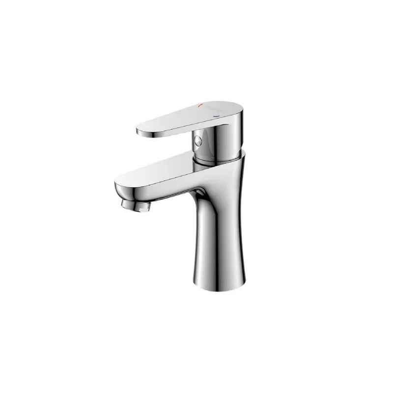 Milano Vadoo Single Lever Wash Basin Mixer with Brass Pop-up & Waste, 140100200349