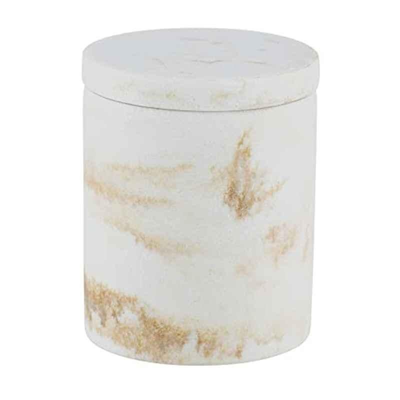 Wenko 8.5x10x8.5cm Polyresin White Universal Tin Odos Storage Box, 24367100