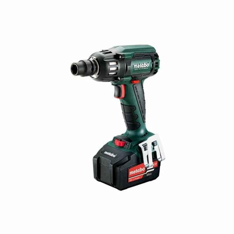 Metabo Cordless Impact Wrench With MetaBox Case, SSW-18-LTX-400-BL, 18V, 2x4Ah Battery