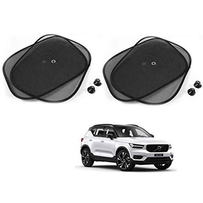 Kozdiko 4 Pcs Black Chipokoo Car Window Sunshade Curtain Set for Volvo XC40, koz_78831