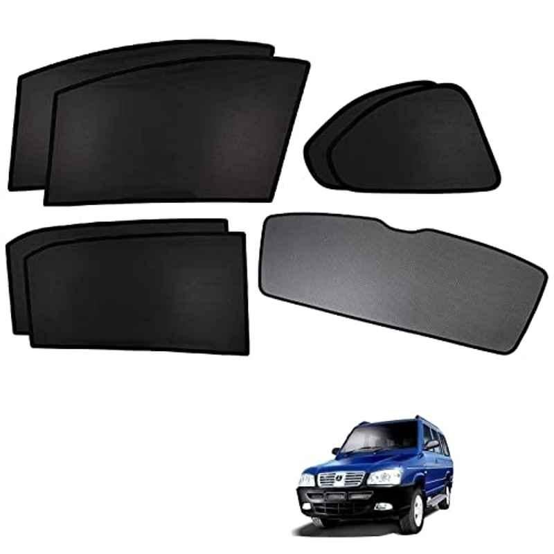 Kozdiko 5 Pcs Polyester Black Non Magnetic Window & Rear Sun Shades Set for Icml Rhino