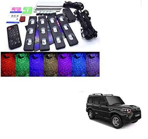 Buy Kozdiko 4 Pcs 7 Colour Seat Bottom Car Star Light Kit with Remote Control For Mahindra Scorpio Online At Price 1134