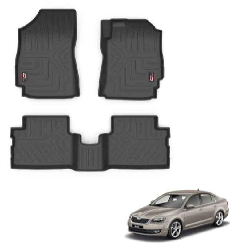 Kozdiko Thermoplastic Polyolefins 3D Life Long Car Floor Mat Set for Skoda Octavia 4013-4021