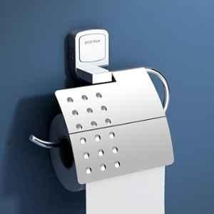 Plantex Toilet Paper Holder for Bathroom/304 Grade Stainless Steel Tissue Paper Roll Holder/Bathroom Accessories Hexa, Chrome
