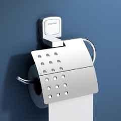 Plantex Toilet Paper Holder for Bathroom/304 Grade Stainless Steel Tissue Paper Roll Holder/Bathroom Accessories Hexa, Chrome