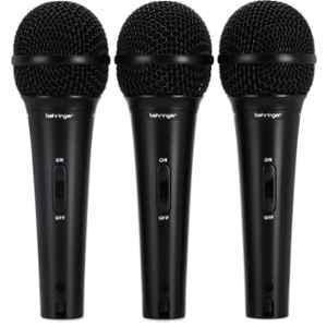 Behringer 35dB 50Hz-15KHz Black Dynamic Cardioid Condenser Microphone, XM1800S (Pack of 3)