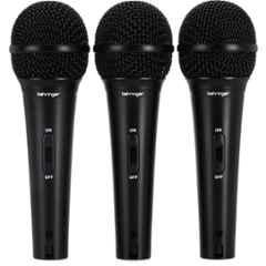 Behringer 35dB 50Hz-15KHz Black Dynamic Cardioid Condenser Microphone, XM1800S (Pack of 3)