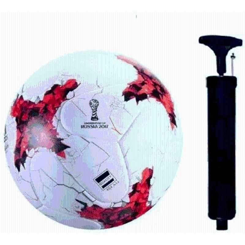 HTM Russia 2017 Football with Pump for Football, Size: 5 (Standard) (Pack of 2)