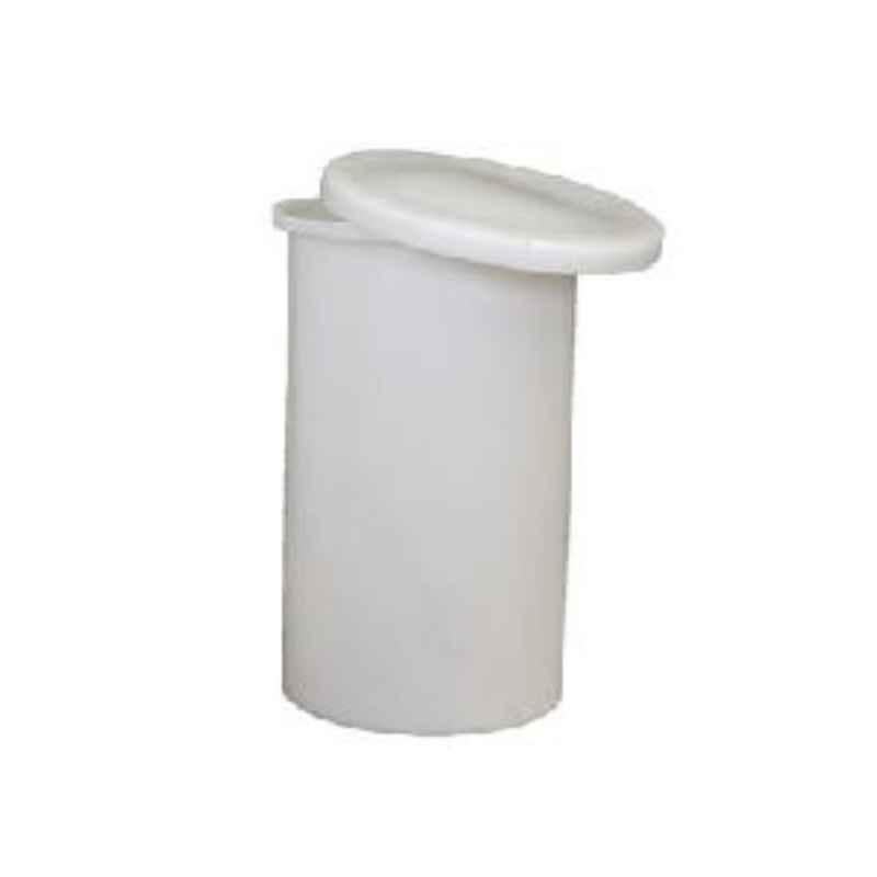 Oxygen 50L Natural White Cylindrical Dosing Tank with Lid, OCV 50-01
