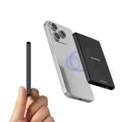 Dubstep by Nu Republic Powerpop X1 5000mAh Aluminium Alloy Black Ultra Slim Power Bank