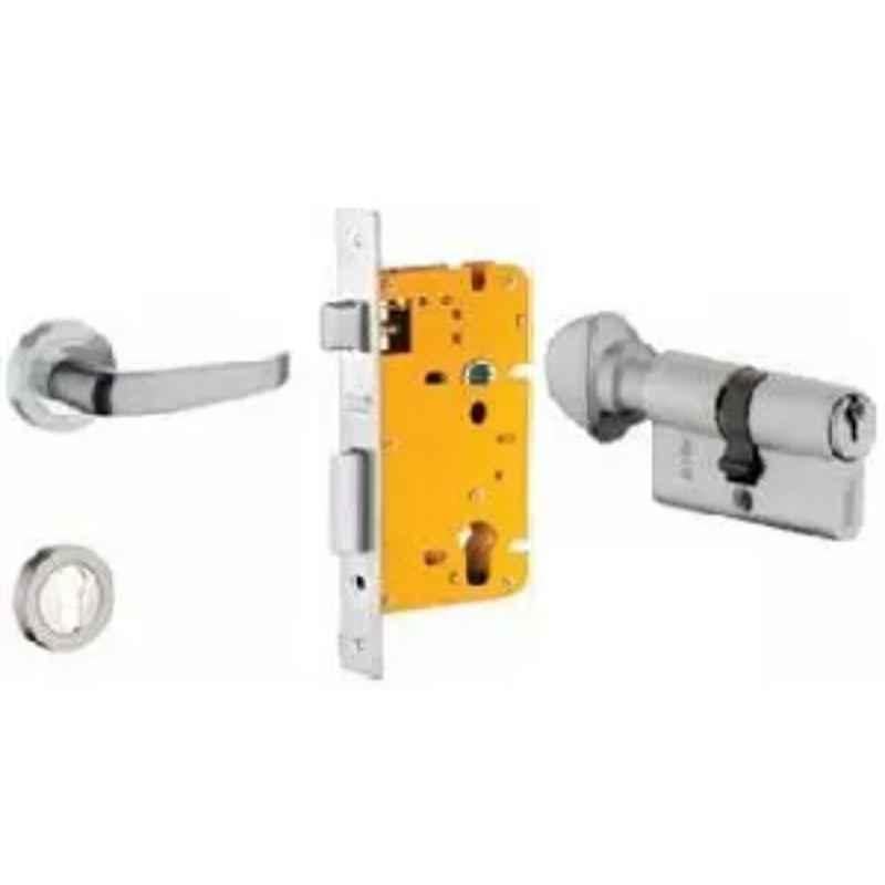 Dorset ML Series Ostler 60mm Stainless Steel Silver Chrome Finish Door Handle Lock Set with Knob & Key, ML OS OR