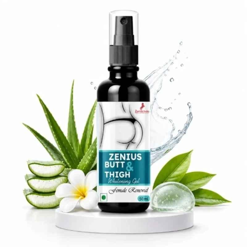 Zenius India 50ml Butt & Thigh Gel with Bakuchiol, Bearberry, Liquorice, Niacinamide, Arbutin & Mulberry for Dark Spots & Uneven Skin Tone
