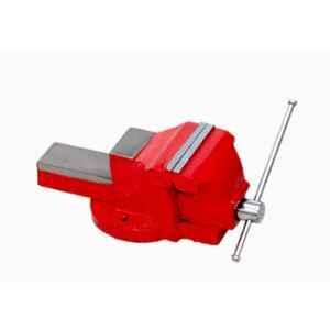 MK 127mm Cast Iron Red Light Duty Fixed Base Bench Vice