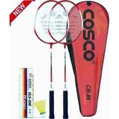 Cosco CB 86 Aluminium & Steel Sports Badminton with Nylon Shuttlecock